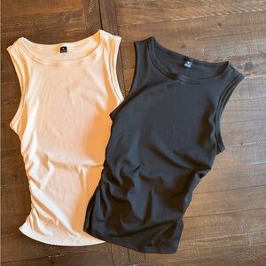 NEW Sleeveless Black and Tan Women's Tops